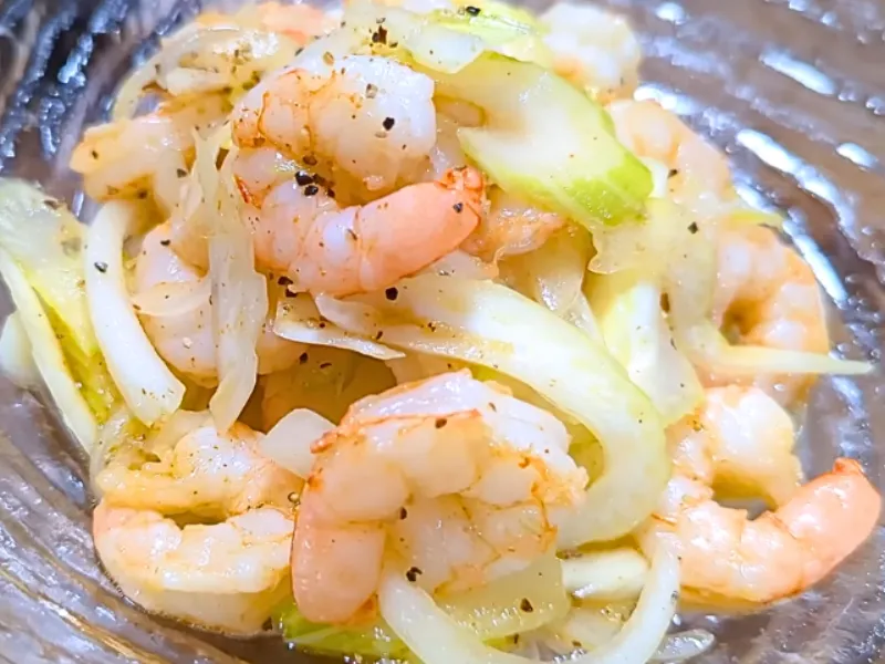 セロリと海老のチリレモンマリネ おつまみレシピ