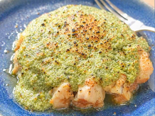 マグロの醤油漬けバジル炙り おつまみレシピ