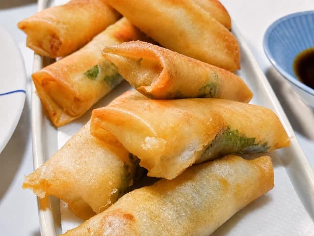 らっきょうとチーズの春巻き おつまみレシピ