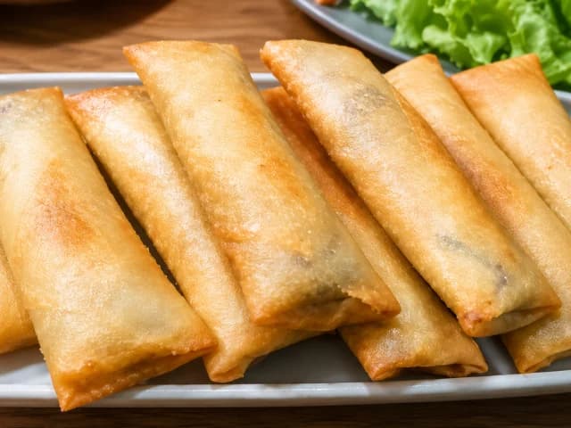 きのこクリーム春巻き おつまみレシピ